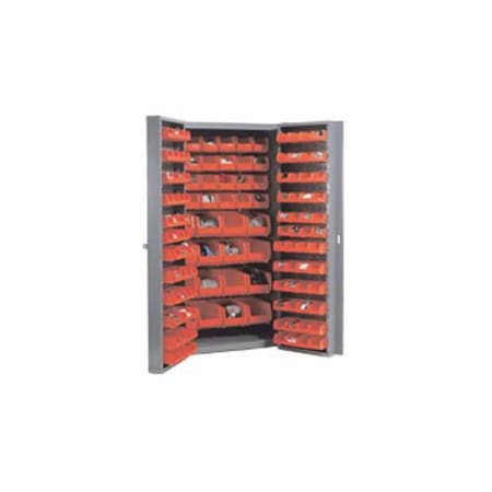 Global Industrial Bin Cabinet, 38 in W, 72 in H, 24 D 662145RD